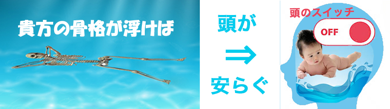 赤ちゃんの骨格は浮いている